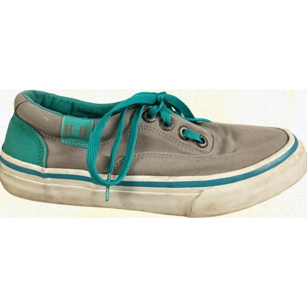 Harley-Davidson® Women's Layton Light Grey Athletic Sneakers Skate Shoes Size 7 - Picture 2 of 9